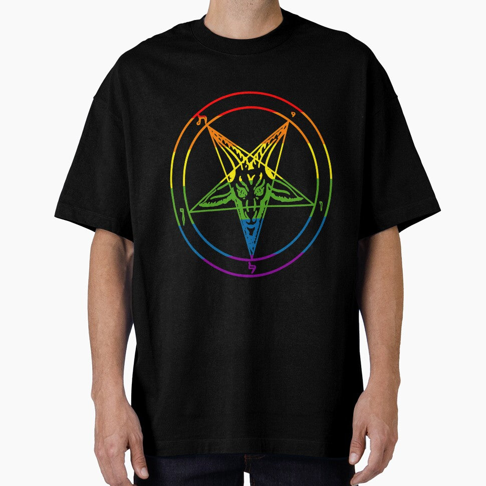Pride Baphomet Sigil by coa6ulasol7e T-Shirts, Hoodie, Sweatshirt | BlankRebels.com (Image 1)
