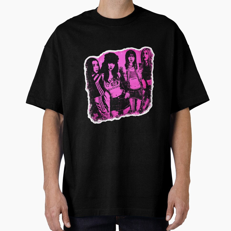 Pink Pop Punk Girl Group Grunge Sticker by Beans' Art Studio