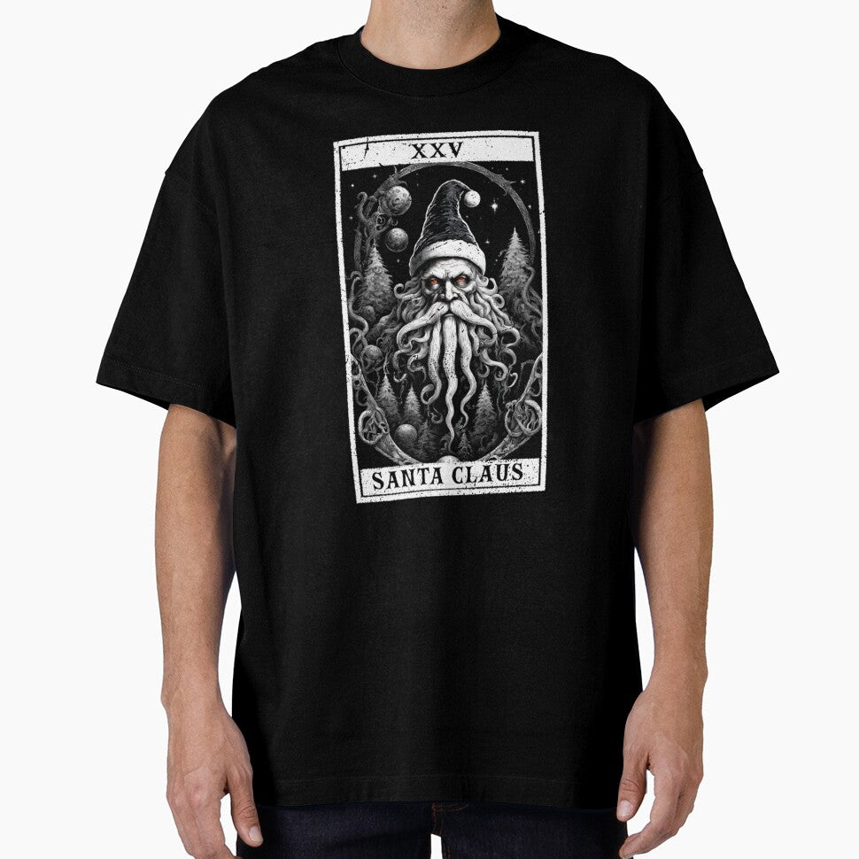 Christmas Santa Claus Creepy Horror Tarot Card Distressed by taaddison50 T-Shirts, Hoodie, Sweatshirt (Image 1)