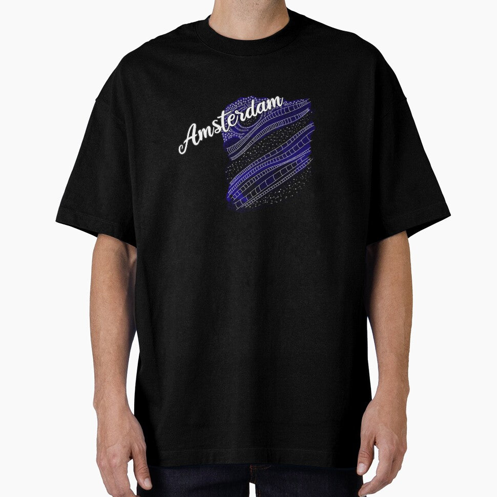 Galaxy Lettering Watercolor Amsterdam by AOCreativeProd T-Shirts, Hoodie, Sweatshirt | BlankRebels.com (Image 1)