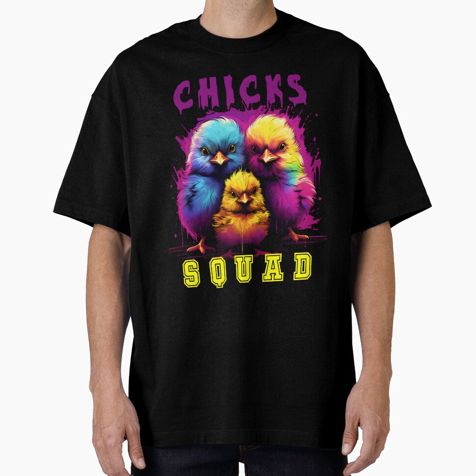 Serious chicks squad in vibrant colors by GediaPrints T-Shirts, Hoodie, Sweatshirt | BlankRebels.com (Image 1)