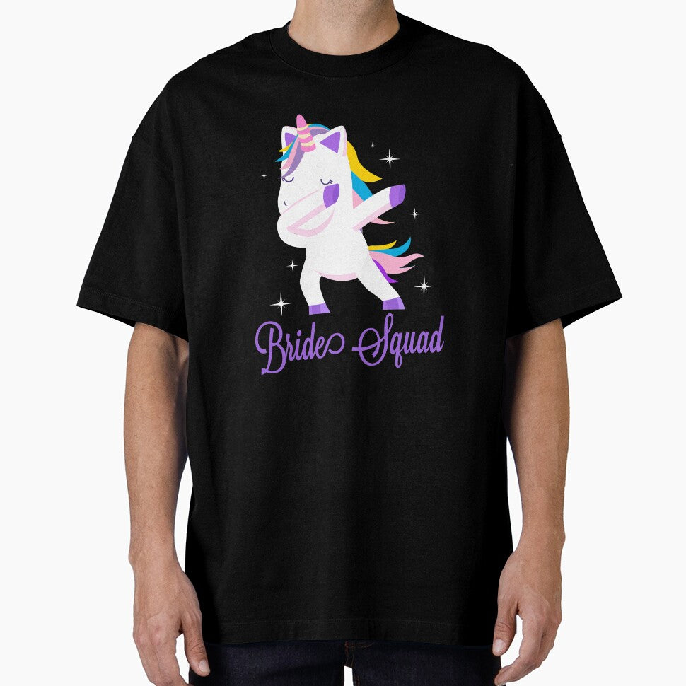 Bride Squad: Purple Dancing Unicorn Bridal Gift Bachelorette Party by Jelisandie T-Shirts, Hoodie, Sweatshirt (Image 1)