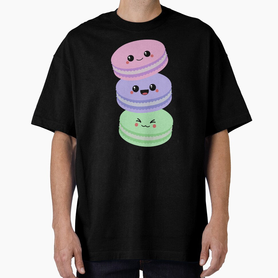 Kawaii Macaron Stack by sasyall T-Shirts, Hoodie, Sweatshirt | BlankRebels.com (Image 1)