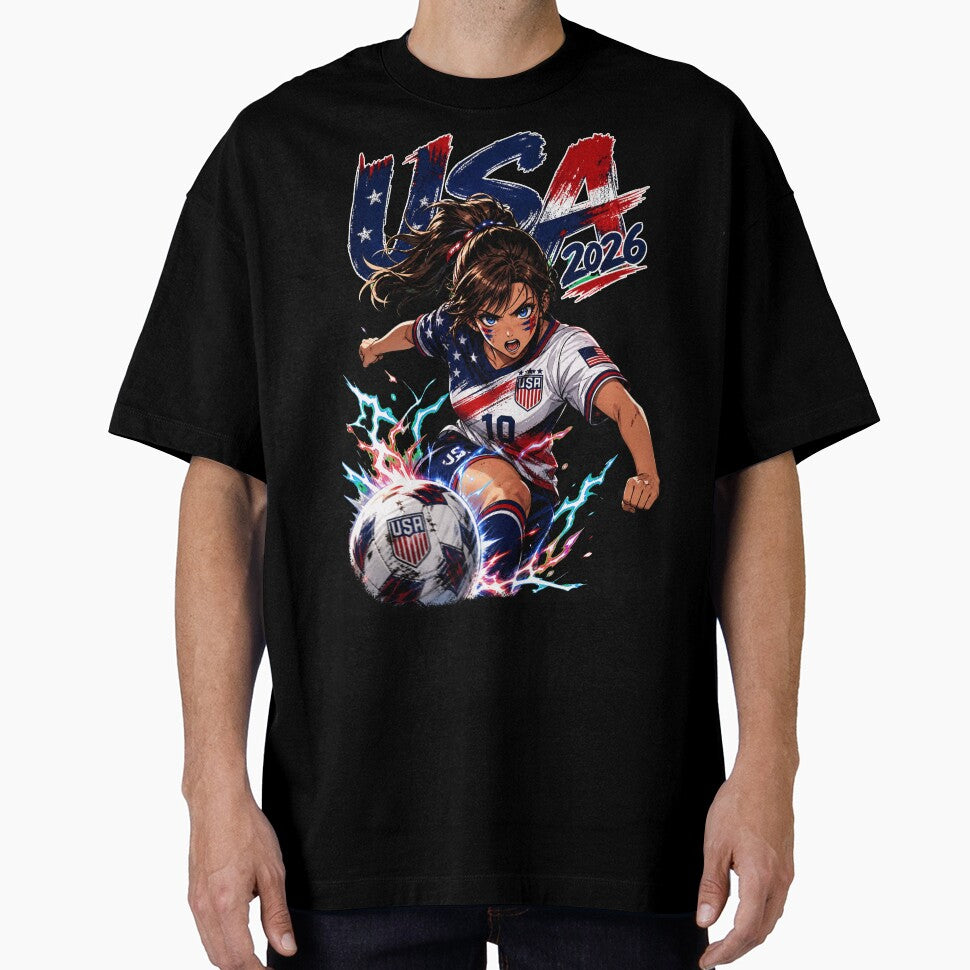 USA Soccer Anime Girl: World Cup 2026 Striker by Senpai Syndicate
