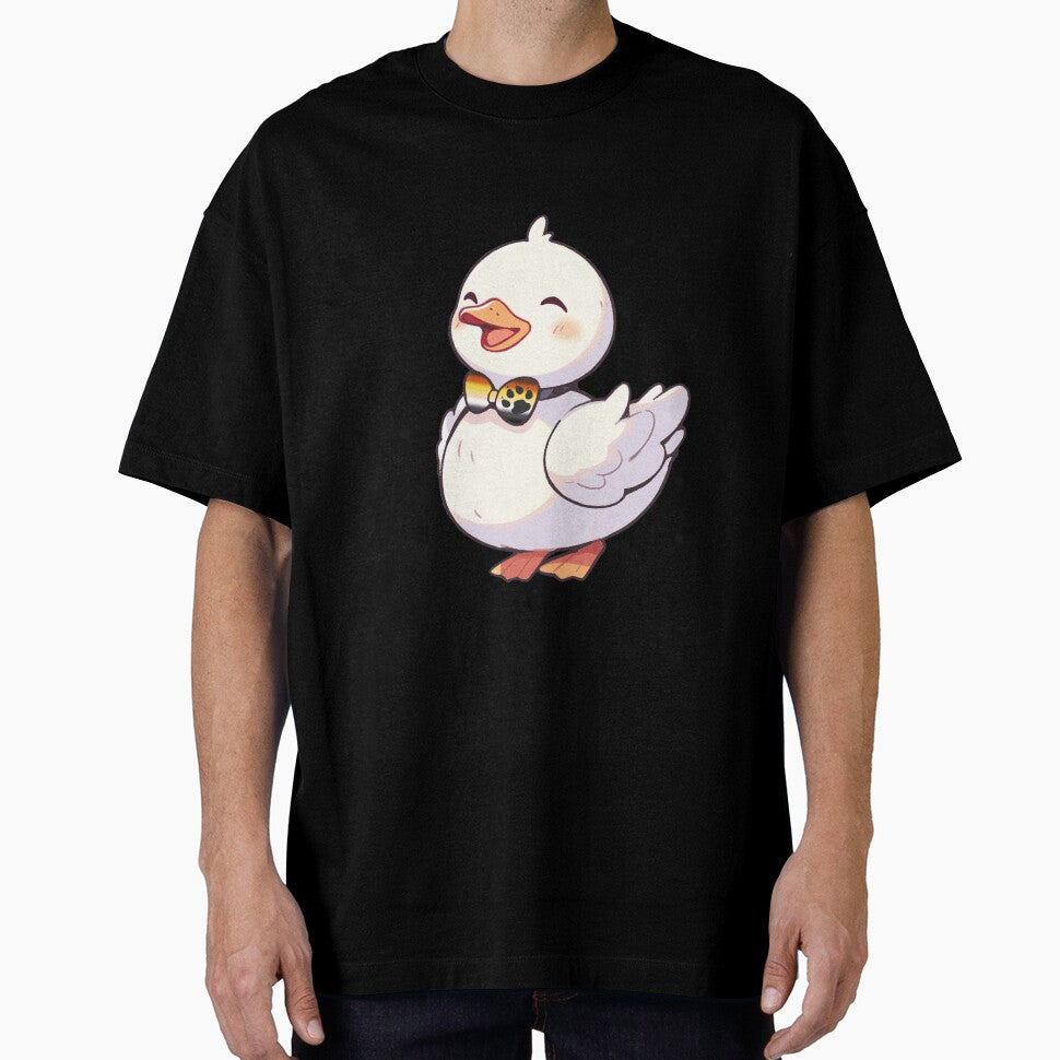 Cute Ducky with Gay Bear Pride Flag Bow Tie, Kawaii Bear Pride Duck Design by Travelslightly T-Shirts, Hoodie,... (Image 1)