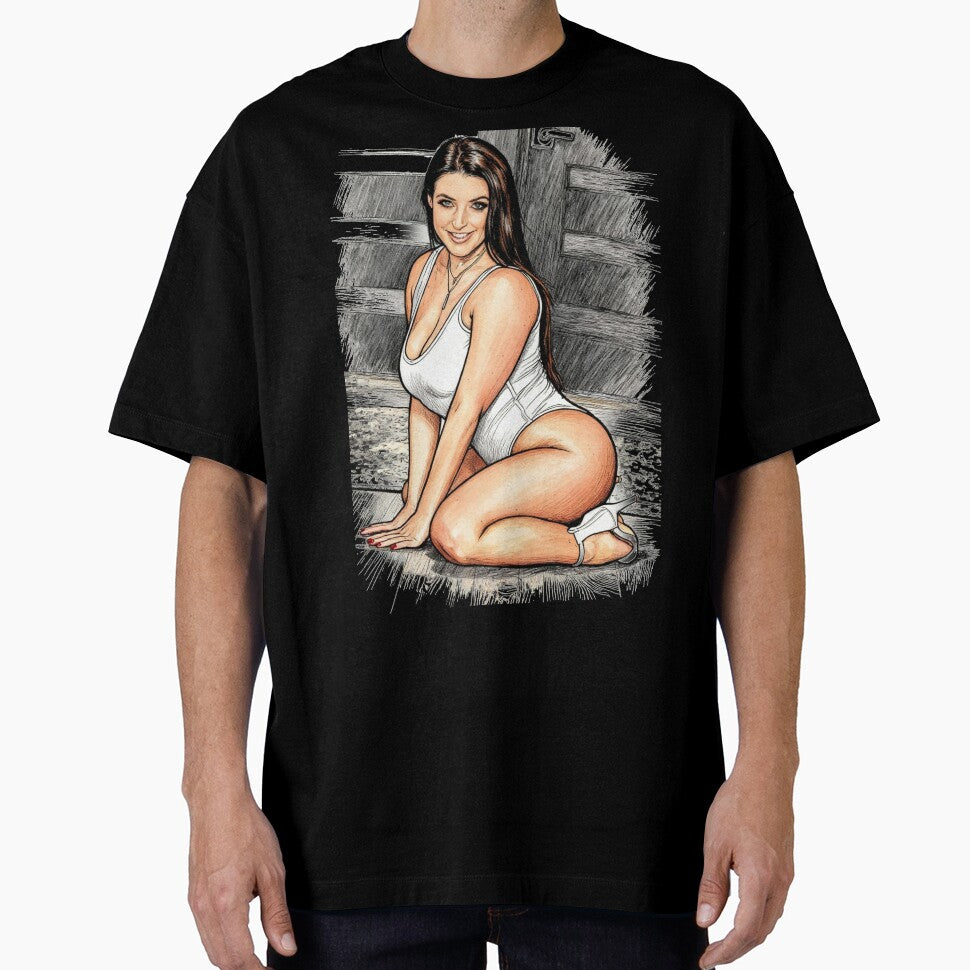 Angela White Pin-up by Bubble-Bay Shop T-Shirts, Hoodie, Sweatshirt | BlankRebels.com (Image 1)