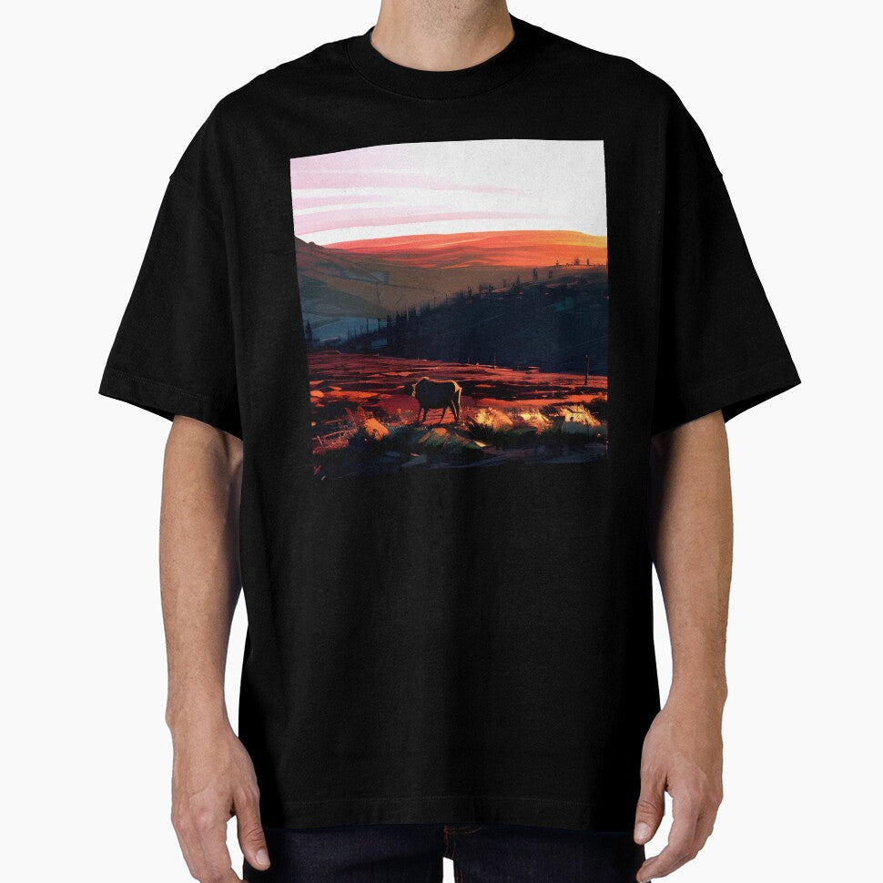 Add a Touch of Beauty and Tranquility to Your Life with Our Gorgeous Minimalist Landscape Mountain Valley... (Image 1)