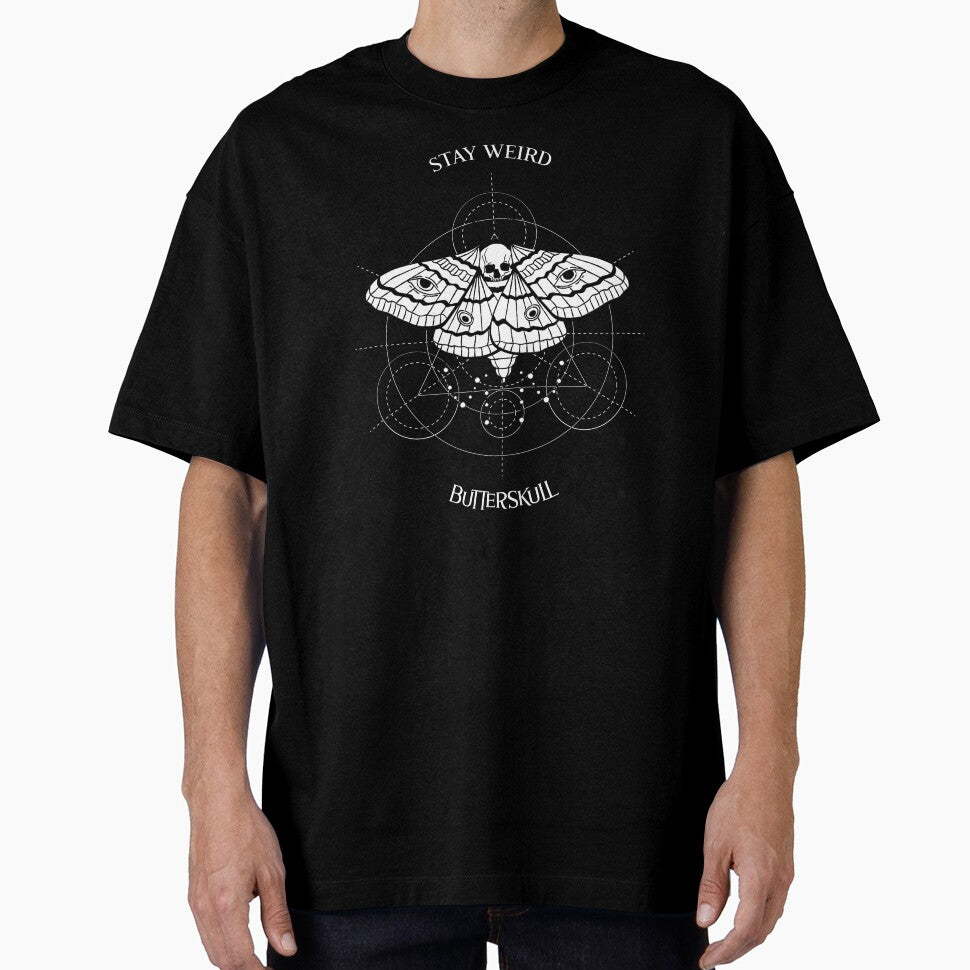 Stay weird butterskull by NerdySherds T-Shirts, Hoodie, Sweatshirt | BlankRebels.com (Image 1)
