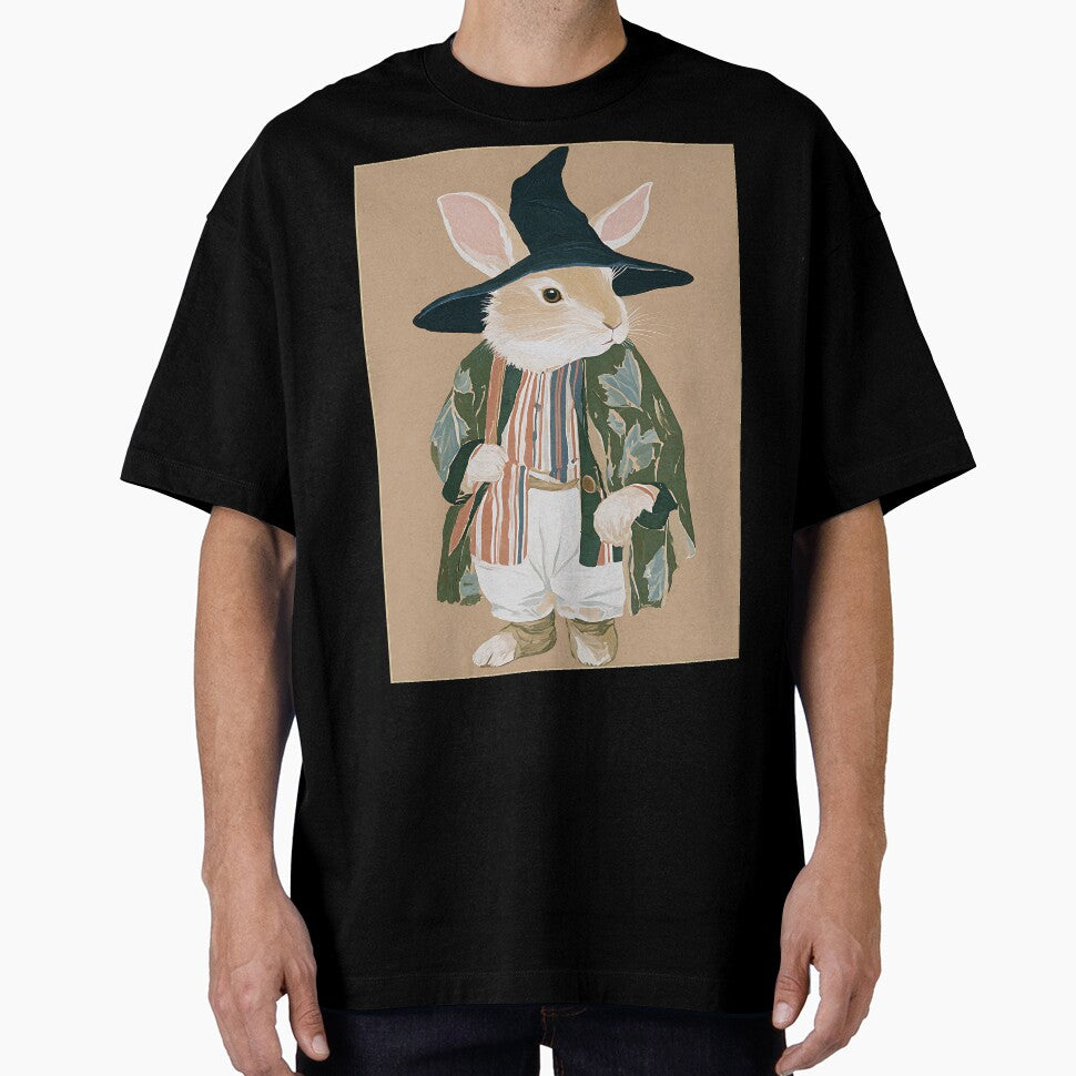 Whimsical Cottagecore Rabbit by bapupa T-Shirts, Hoodie, Sweatshirt | BlankRebels.com (Image 1)