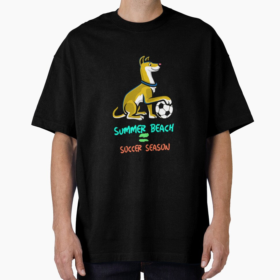 Summer beach soccer season vintage dog by Socool101
