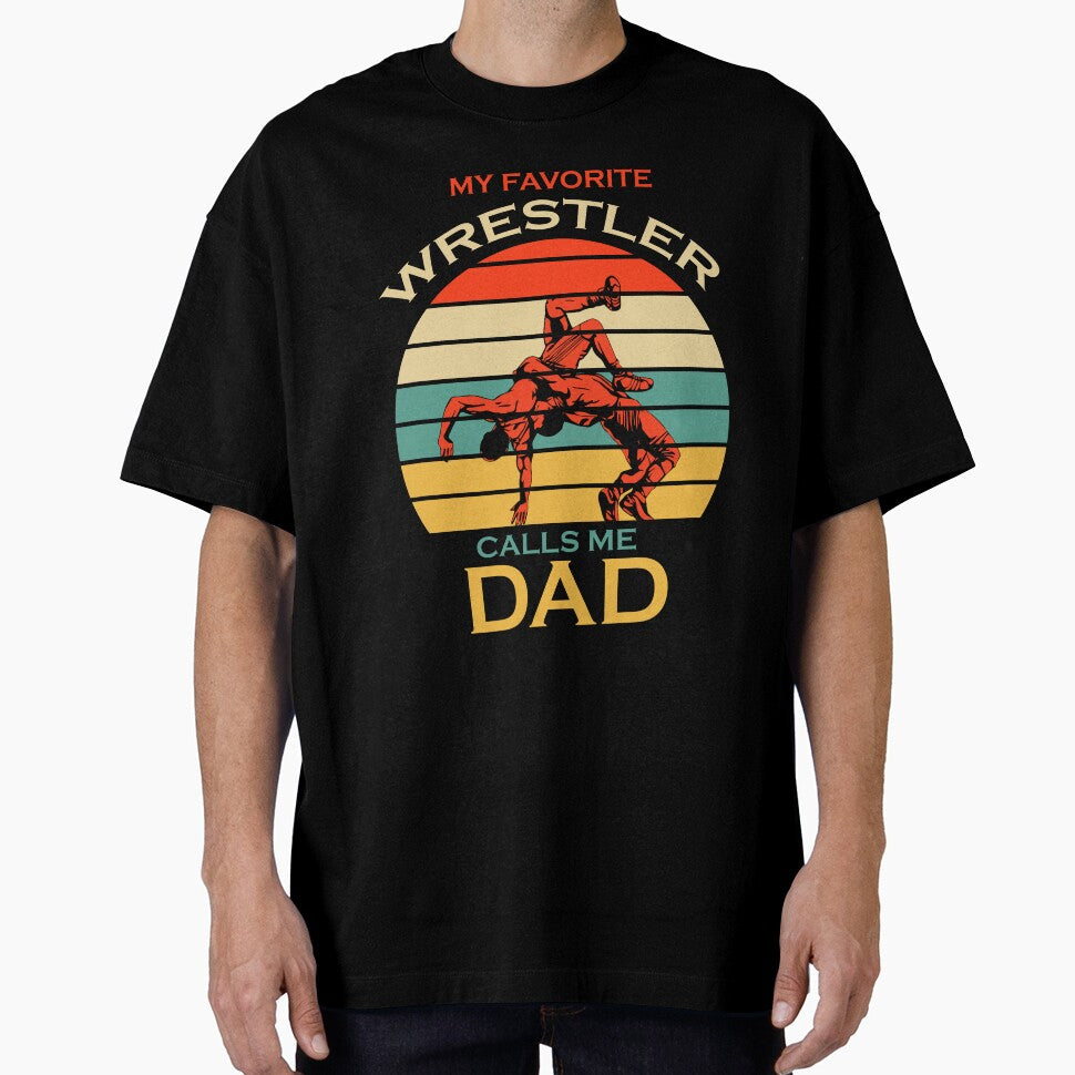 Father's Day Vintage My Favorite Wrestler Calls Me Dad Tee by lou731 Hoodie, Sweatshirt | BlankRebels.com (Image 1)