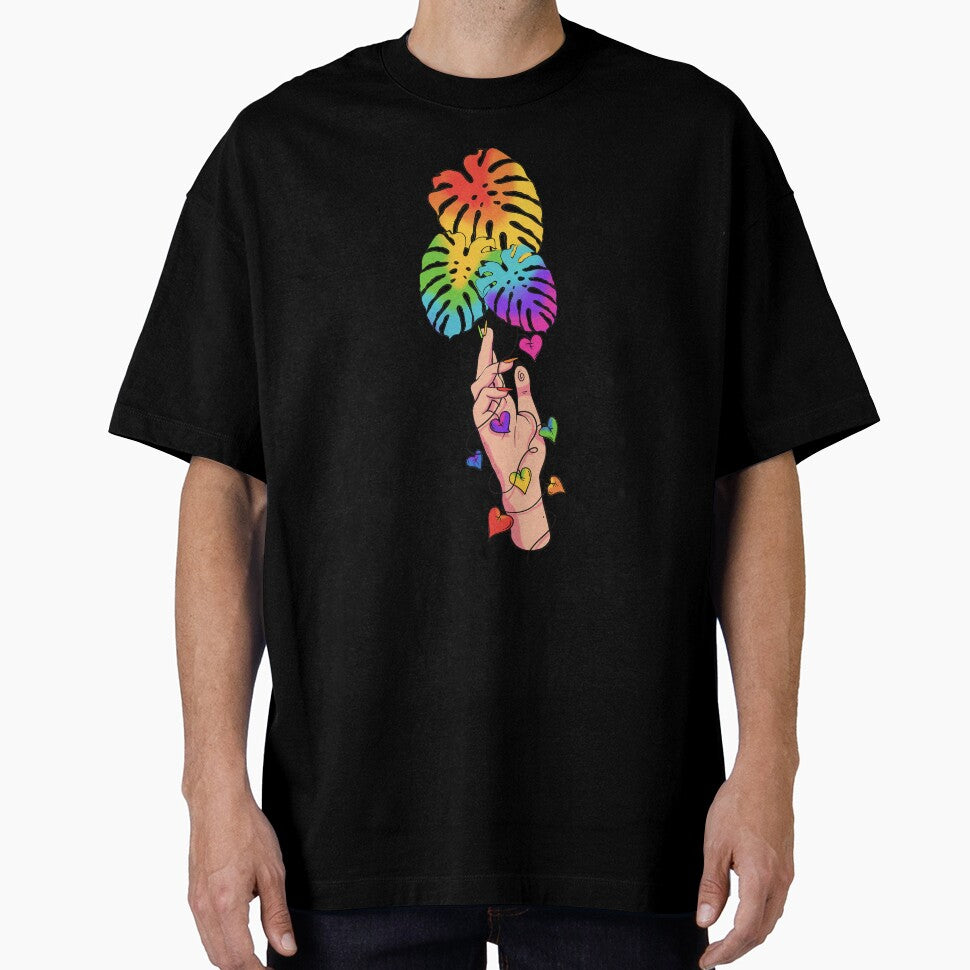 Grow With Pride - Rainbow Monstera by GrowWithPride T-Shirts, Hoodie, Sweatshirt | BlankRebels.com (Image 1)