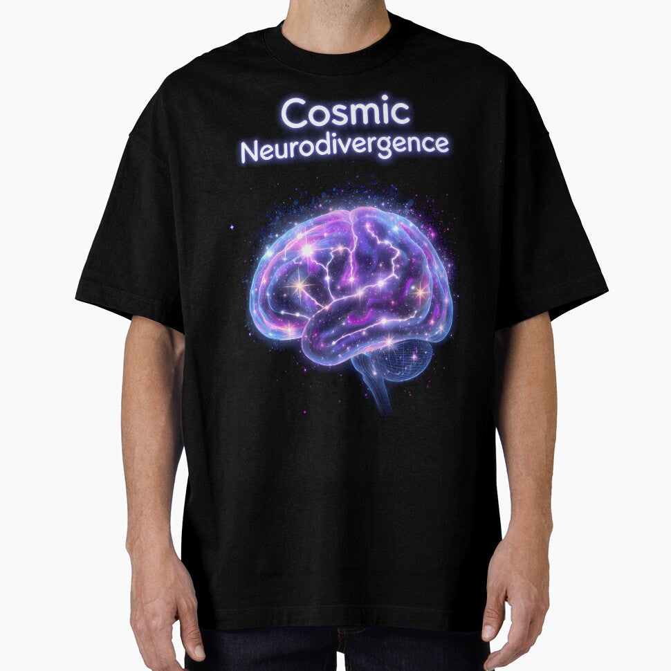 “Cosmic Neurodivergence” Galactic Brain – Stellar Neurodiversity Pride Sci-Fi Aesthetic Design by PureBrain... (Image 1)