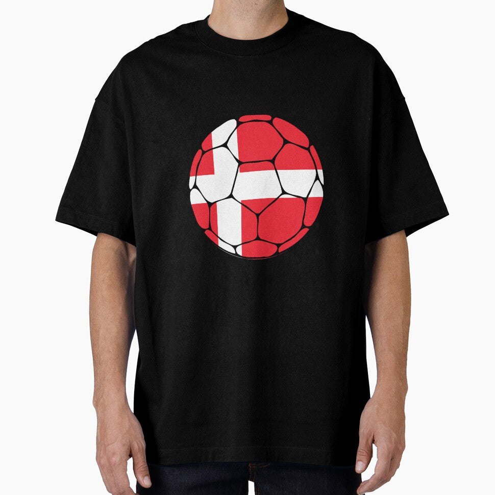 Denmark Flag Soccer Ball by ehgraphics15