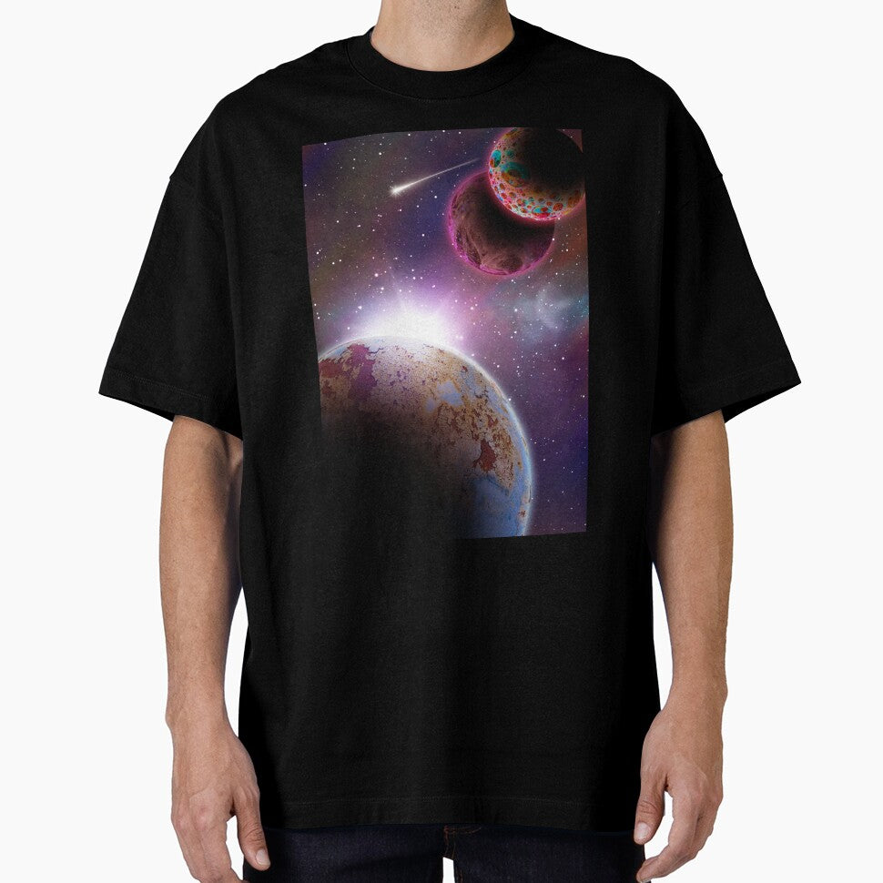 Space Landscape Poster by Artistic-Bison T-Shirts, Hoodie, Sweatshirt | BlankRebels.com (Image 1)