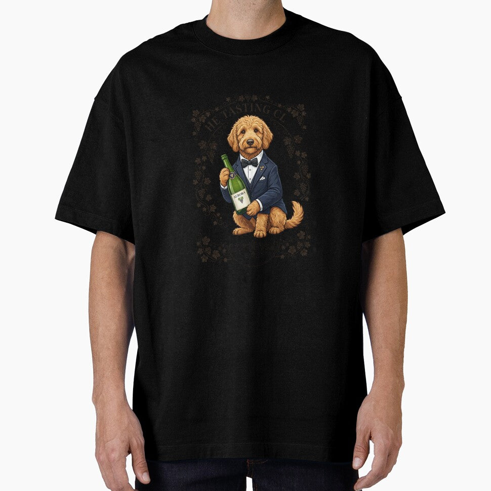 Goldendoodle Wine Sommelier Funny Tasting Club Vineyard Dog by PictoVibe