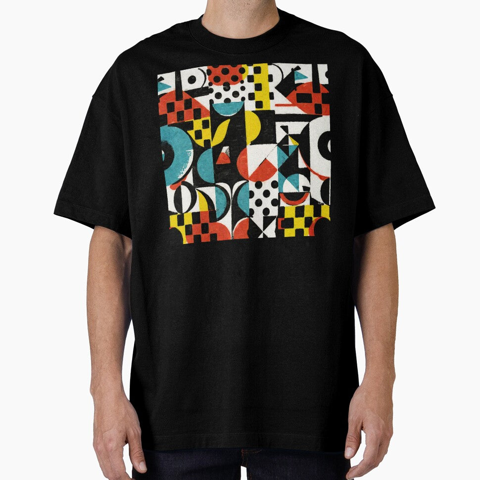 Mid-Century Modern Bauhaus Grunge Style Abstract Design by DEC02 T-Shirts, Hoodie, Sweatshirt | BlankRebels.com (Image 1)