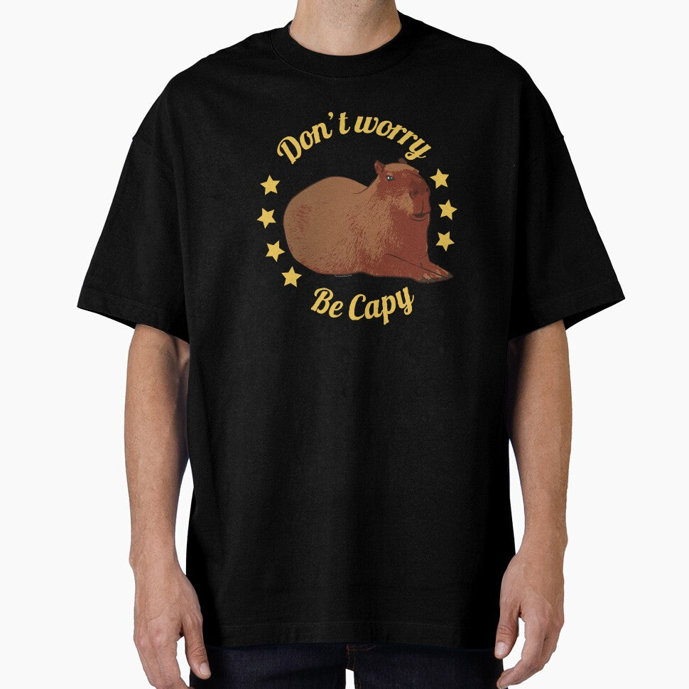 Don’T Worry Be Capy – Relaxed Capybara Cute Illustration T-Shirts, Hoodie, Sweatshirt