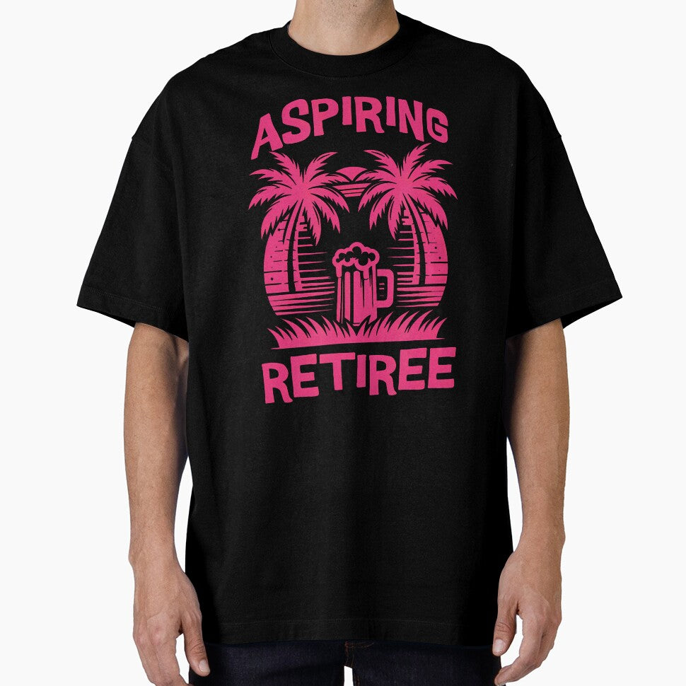 Aspiring Retiree Almost Retired Fun Beer Sunset by ArleneJene T-Shirts, Hoodie, Sweatshirt | BlankRebels.com (Image 1)