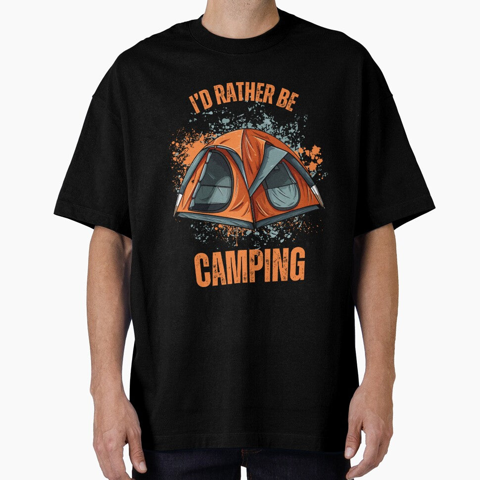 I'd rather be Camping (Orange/Gray) by BLTeesNmore T-Shirts, Hoodie, Sweatshirt | BlankRebels.com (Image 1)