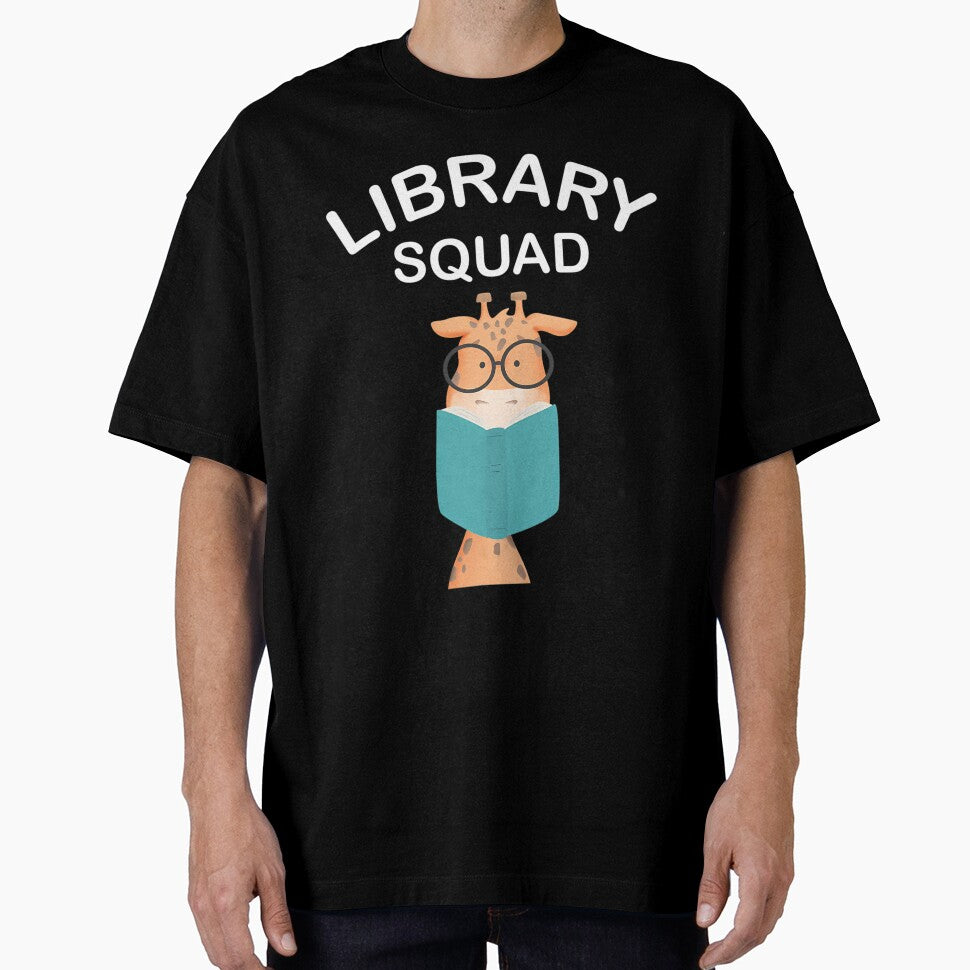 Library Squad Cute Giraffe Reading by rqyghklqds35 T-Shirts, Hoodie, Sweatshirt | BlankRebels.com (Image 1)