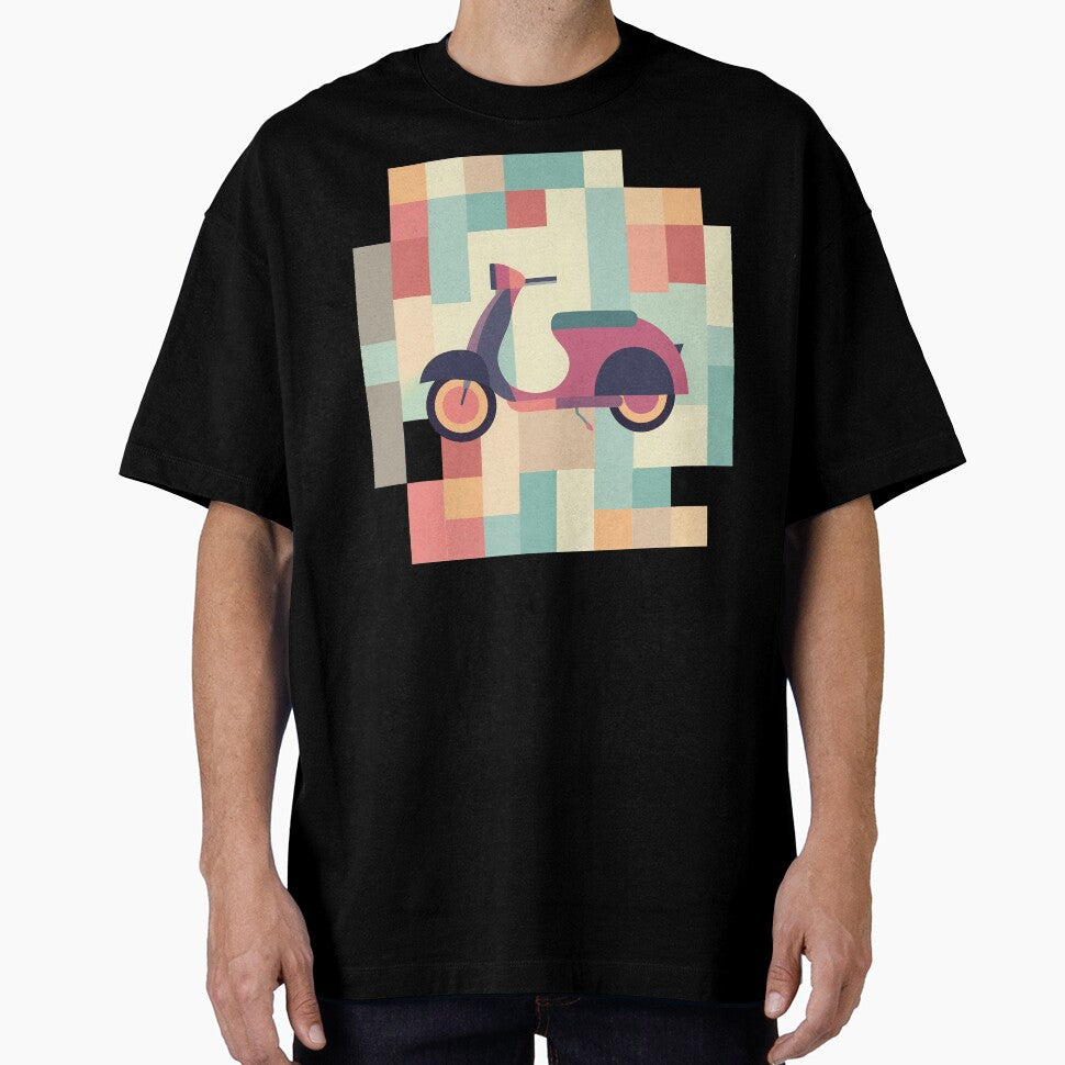 Scooter as Bauhaus Style Art by OzzFrequency T-Shirts, Hoodie, Sweatshirt | BlankRebels.com (Image 1)