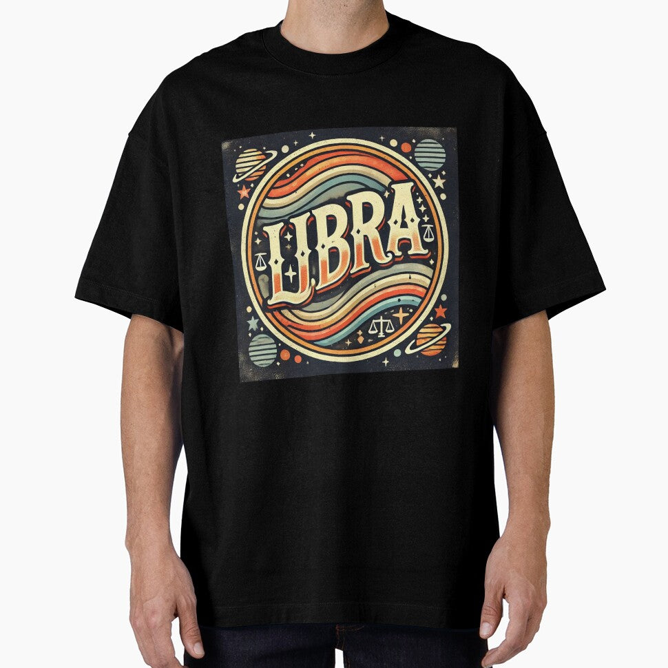 Libra Retro Star Sign by Sototos® ⭐⭐⭐⭐⭐ T-Shirts, Hoodie, Sweatshirt | BlankRebels.com (Image 1)