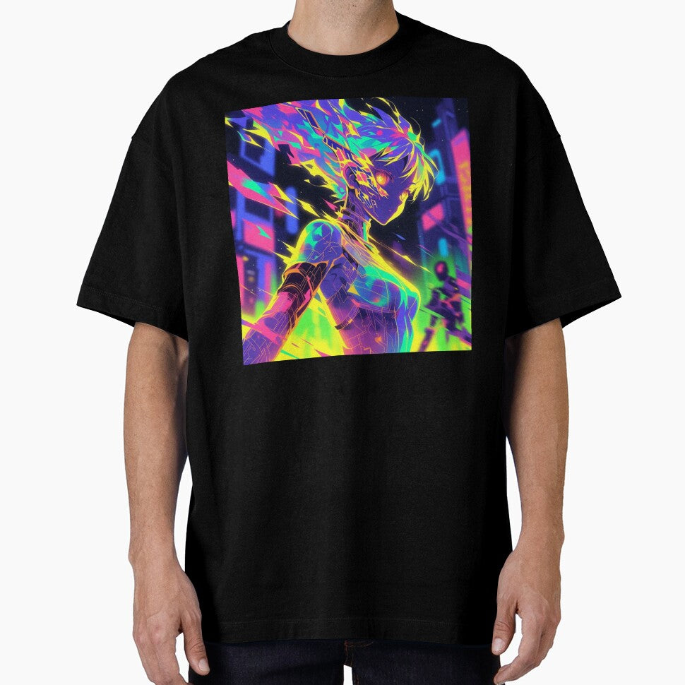 Cyber-Nuclear Fusion: Neon Overdrive by RadaQueen T-Shirts, Hoodie, Sweatshirt | BlankRebels.com (Image 1)