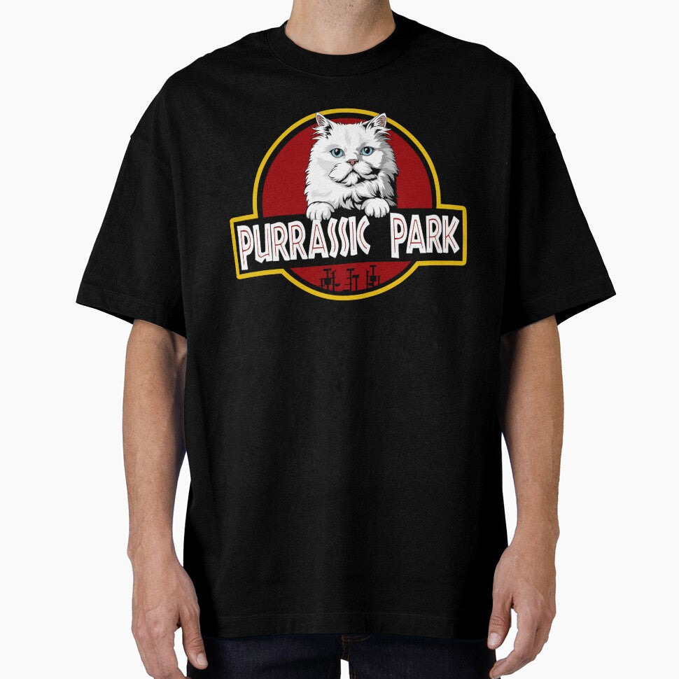 Funny Persian Cat Purrassic Park by Funny Shirts Matter Hoodie, Sweatshirt | BlankRebels.com (Image 1)