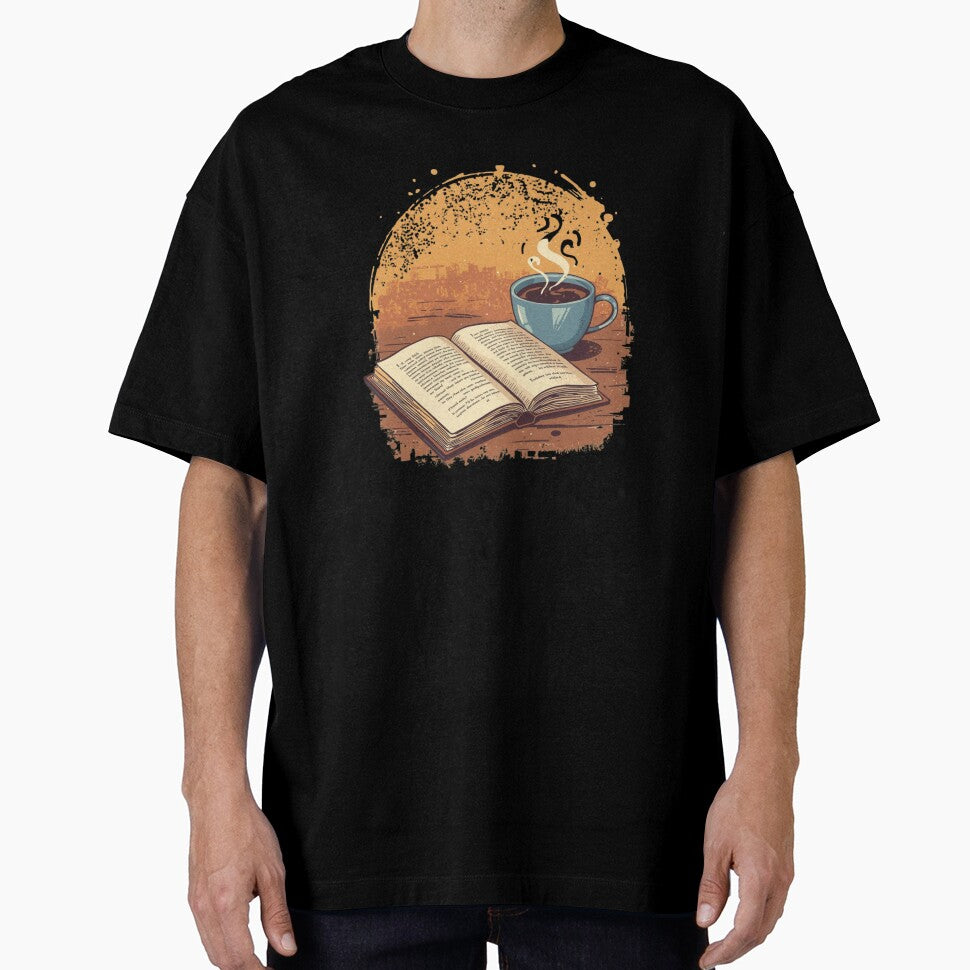 Bibliophile Morning Ritual books and coffee by SR8891 T-Shirts, Hoodie, Sweatshirt | BlankRebels.com (Image 1)