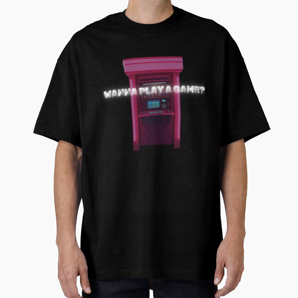 Wanna play a game video vaporwave synthwave vintage t-shirt by bialogartsy