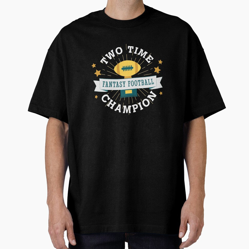 Two Time Champion Fantasy Football by Space Fox T-Shirts, Hoodie, Sweatshirt | BlankRebels.com (Image 1)