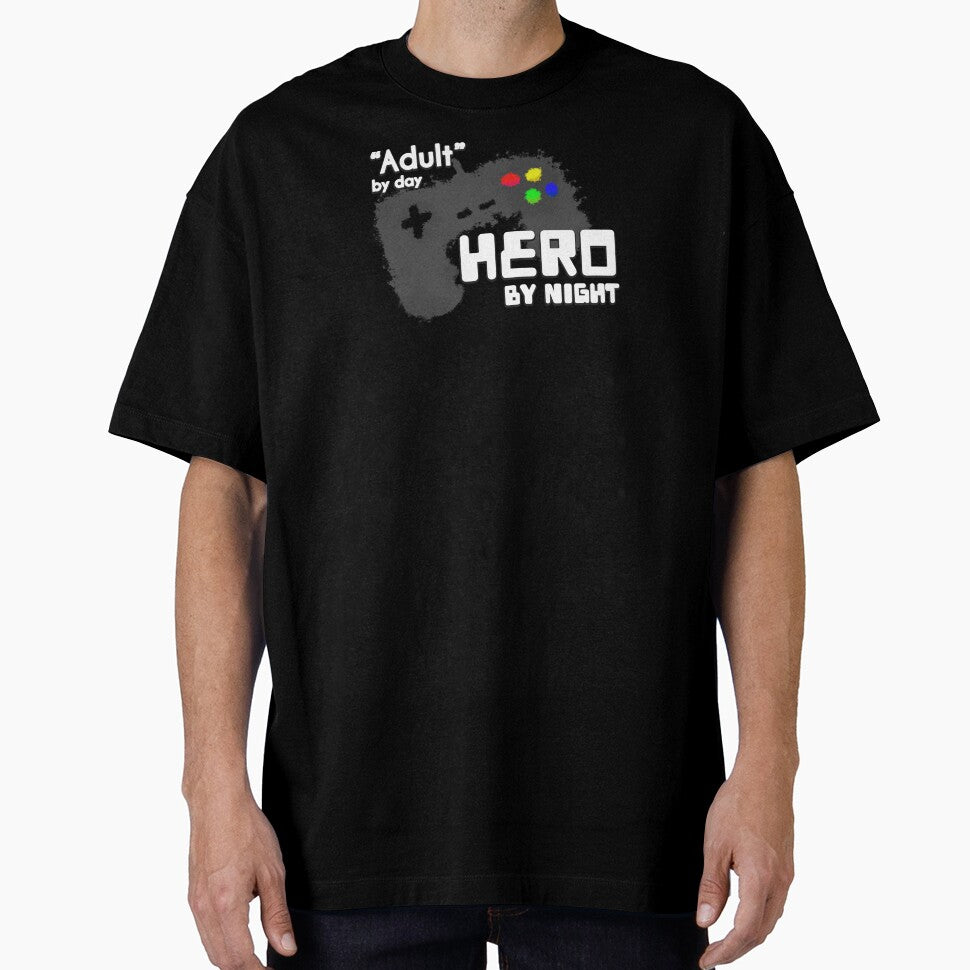 "Adult" by day, Hero By Night by JoseloRochaArt T-Shirts, Hoodie, Sweatshirt | BlankRebels.com (Image 1)