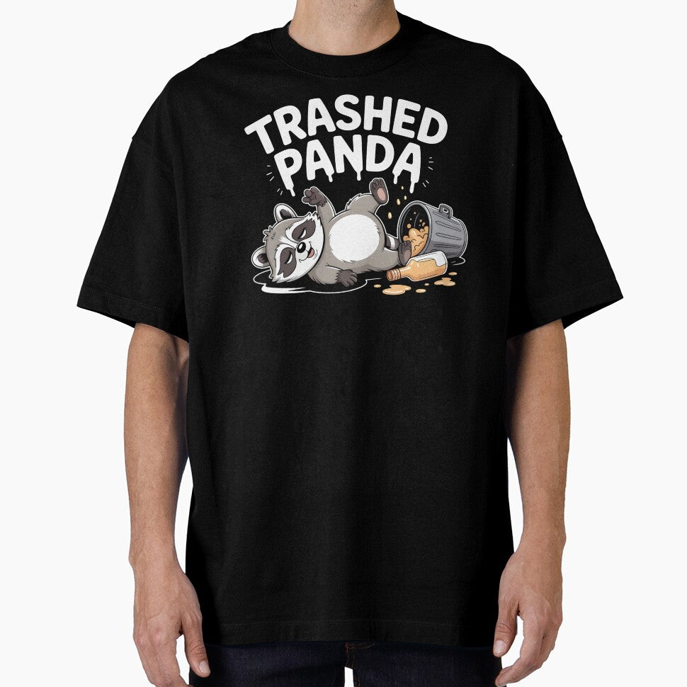 Trashed Panda Drunk Raccoon – Funny Raccoon Meme for Raccoon Lovers by Redgiant87x T-Shirts, Hoodie, Sweatshirt (Image 1)