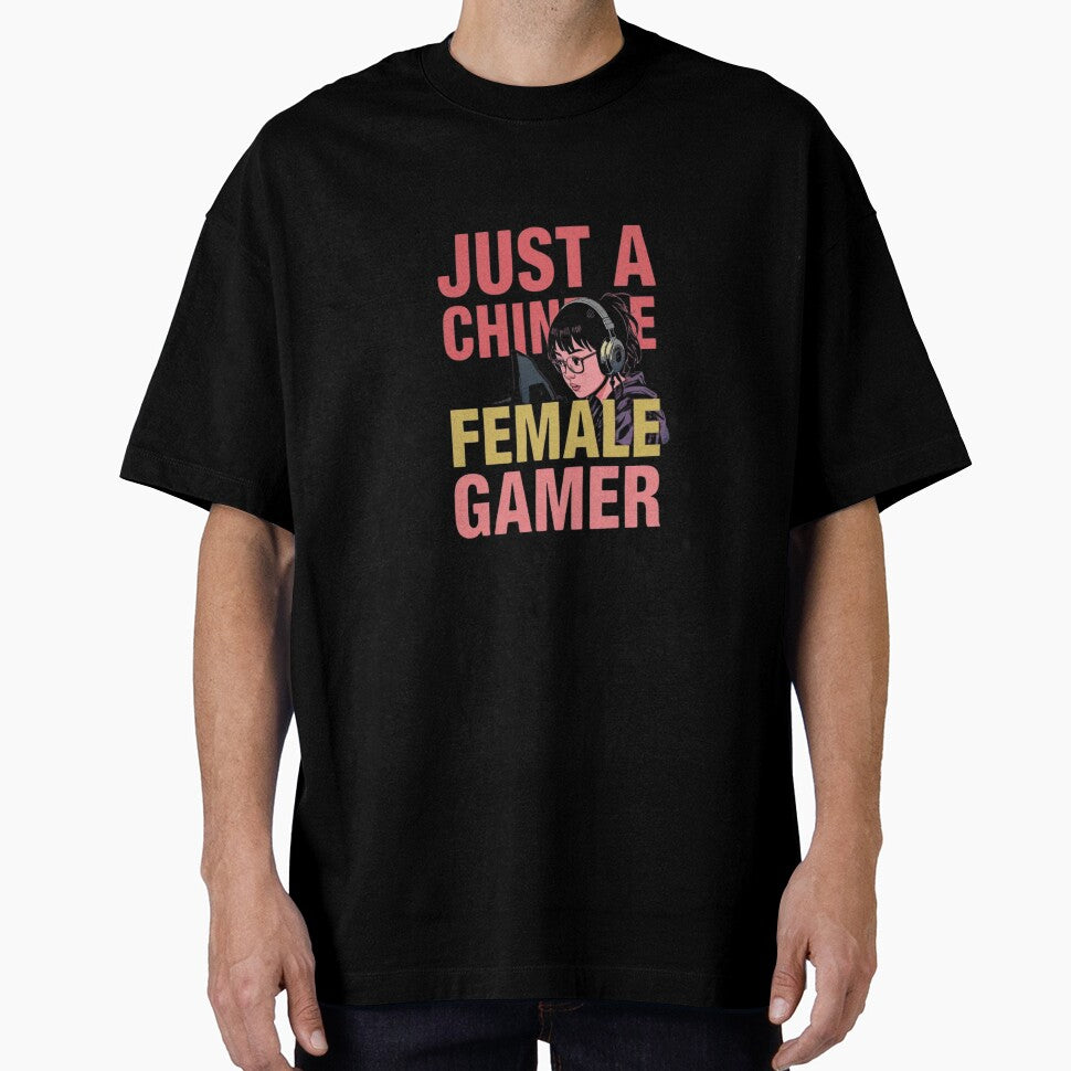 Just a Chilling Female Gamer by RED-MOUSE T-Shirts, Hoodie, Sweatshirt | BlankRebels.com (Image 1)