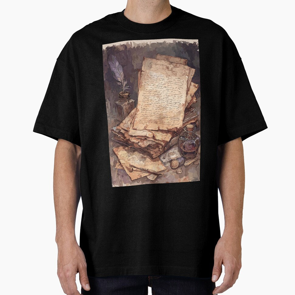 Antique Correspondence Vintage Manuscripts Light Academia by bapupa T-Shirts, Hoodie, Sweatshirt | BlankRebels.com (Image 1)