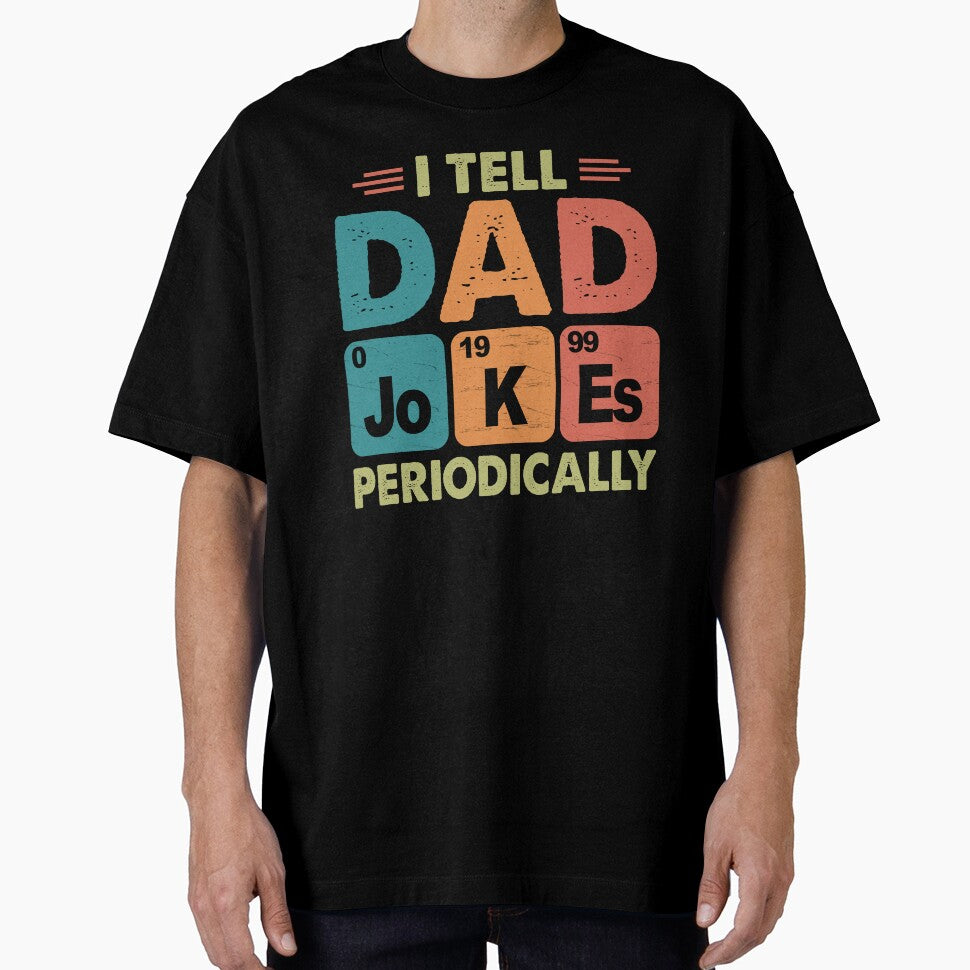 I Tell Dad Jokes Periodically Science Pun Vintage Chemistry Periodical Table Chart by FernaRoje