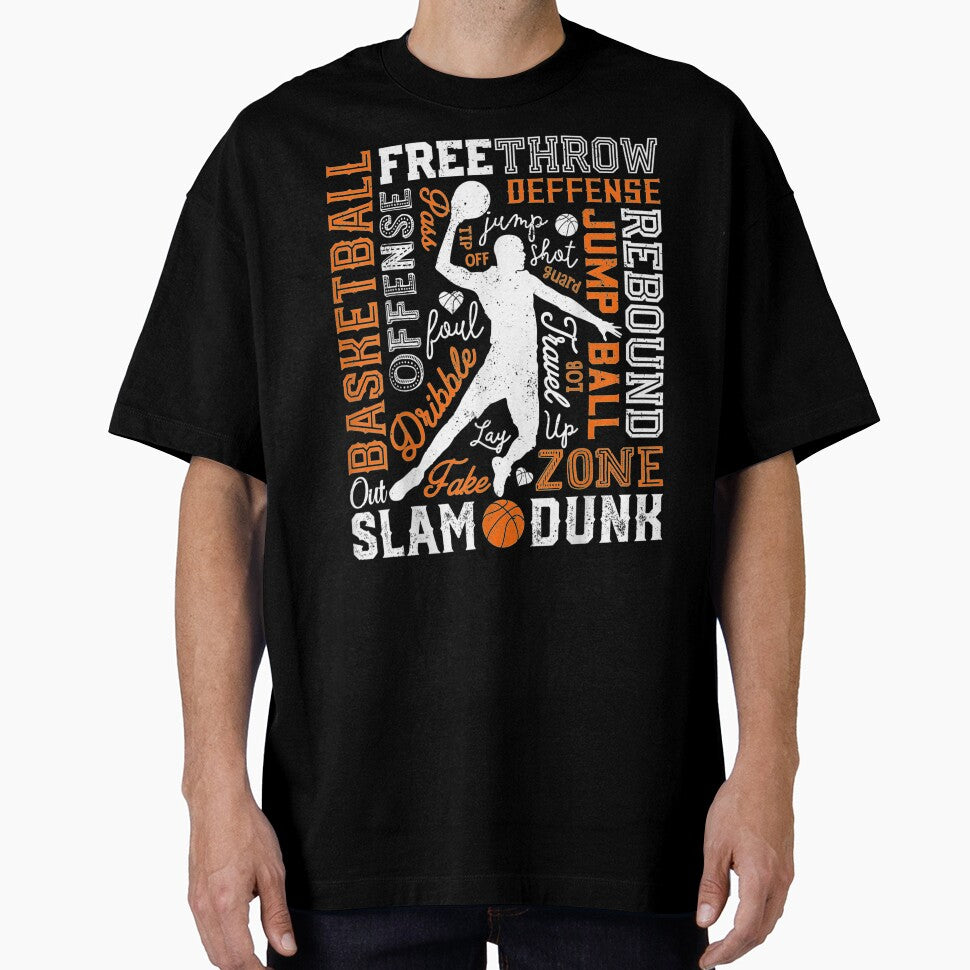 Basketball Typography Word Art by LarrySmile T-Shirts, Hoodie, Sweatshirt | BlankRebels.com (Image 1)