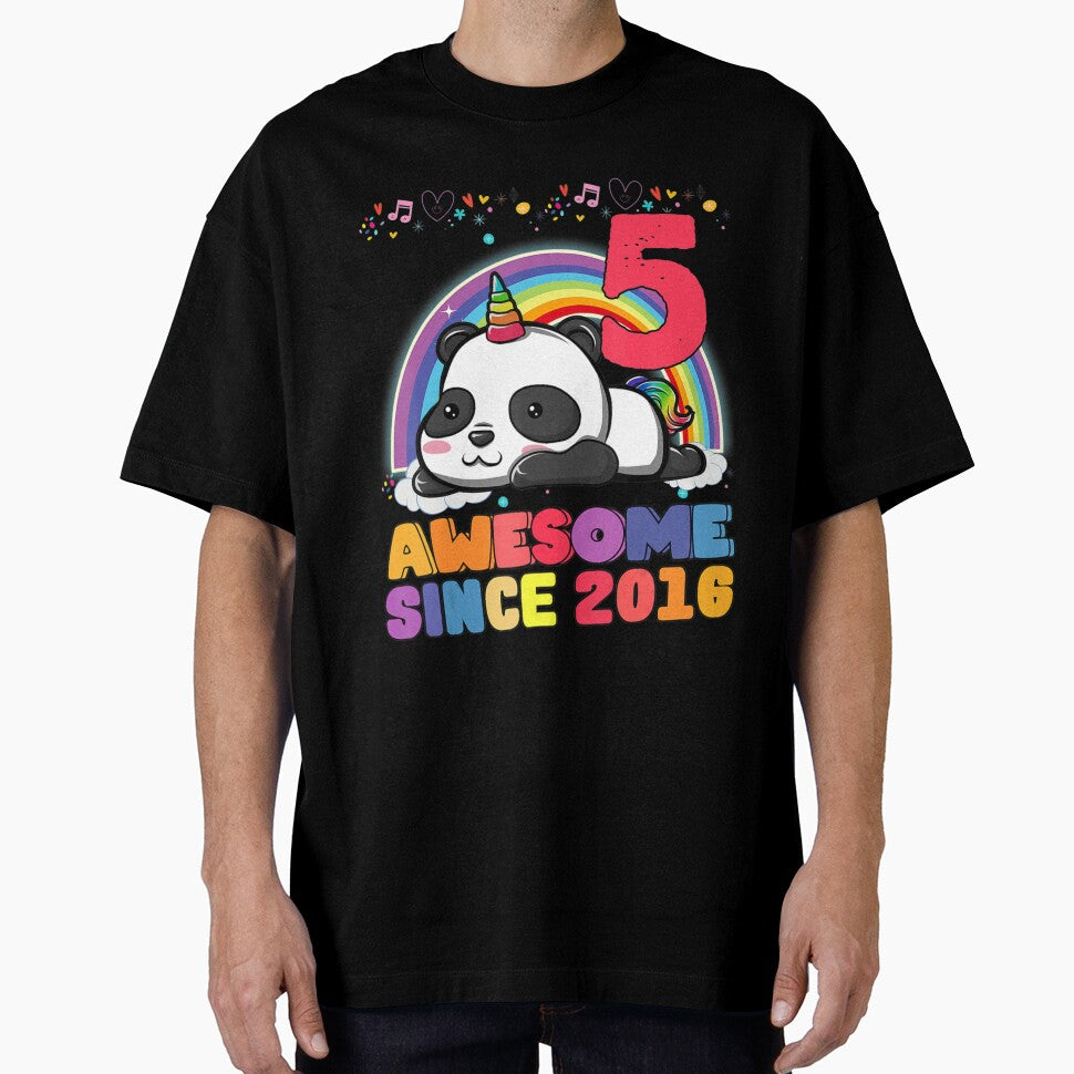 5Th Years Old 5Th Birthday Panda Unicorn Girl Party by TierBraydenn T-Shirts, Hoodie, Sweatshirt | BlankRebels.com (Image 1)