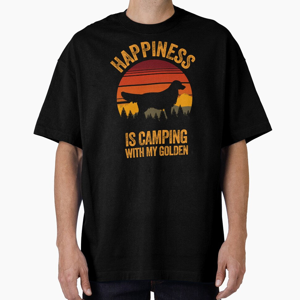 Country Happiness Is Camping With My Golden Retriever by Guarddogdrive T-Shirts, Hoodie, Sweatshirt (Image 1)