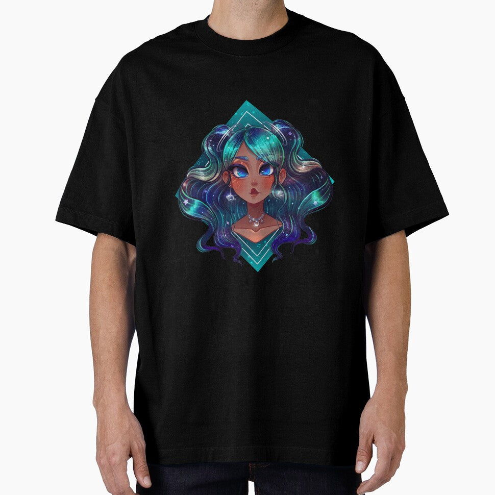 Galaxy hair girl by KiwiCandyDreams T-Shirts, Hoodie, Sweatshirt | BlankRebels.com (Image 1)