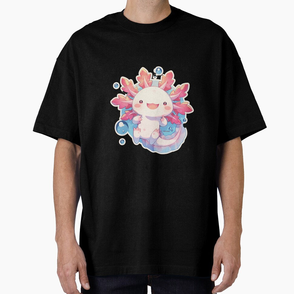 Cute happy axolotl by PatternFly T-Shirts, Hoodie, Sweatshirt | BlankRebels.com (Image 1)