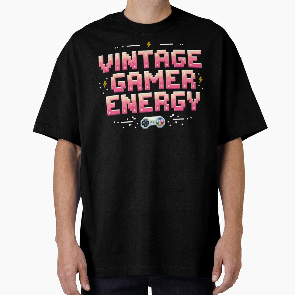 Vintage Gamer Energy by PerkzPrints T-Shirts, Hoodie, Sweatshirt | BlankRebels.com (Image 1)