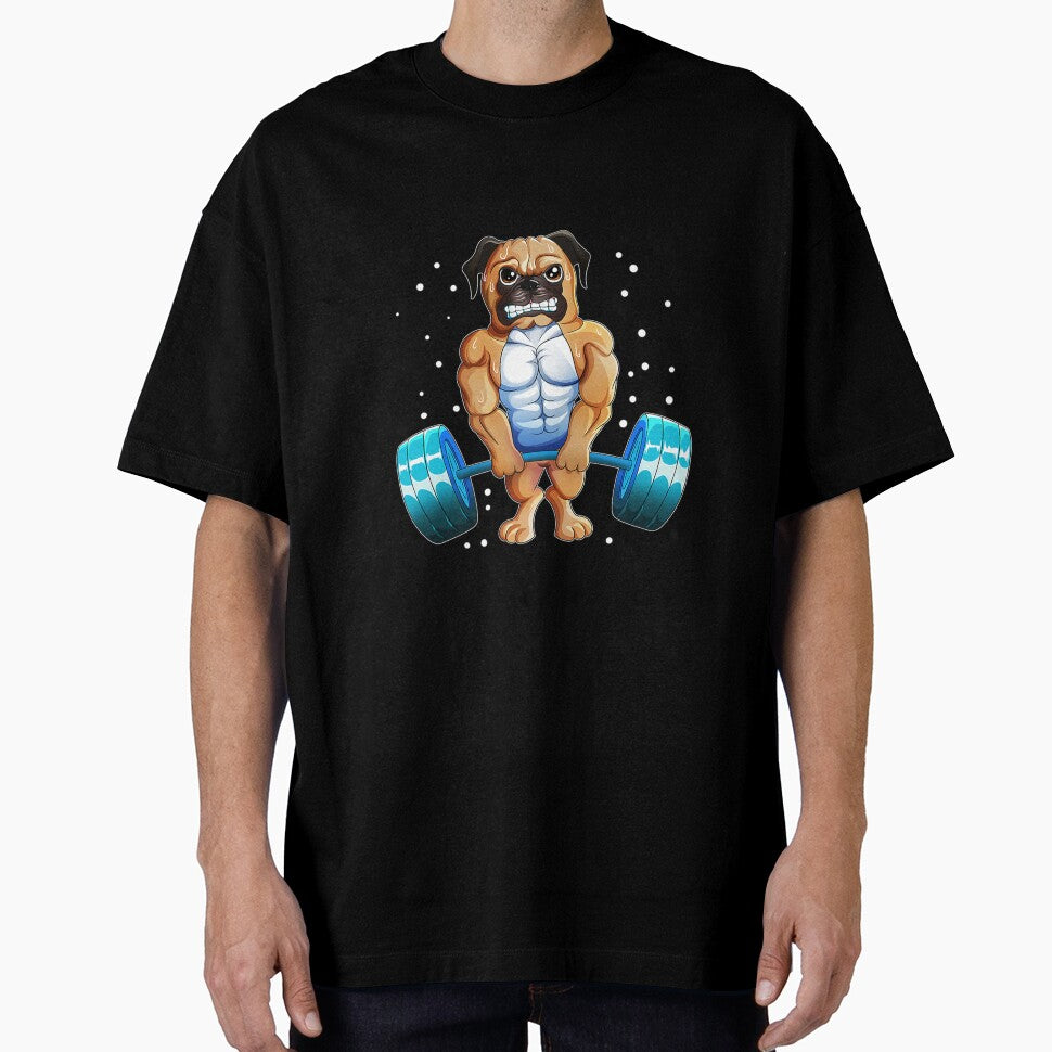 PUG WEIGHTLIFTING WORKOUT DOG OWNER EXERCISING by sobriowslen T-Shirts, Hoodie, Sweatshirt | BlankRebels.com (Image 1)