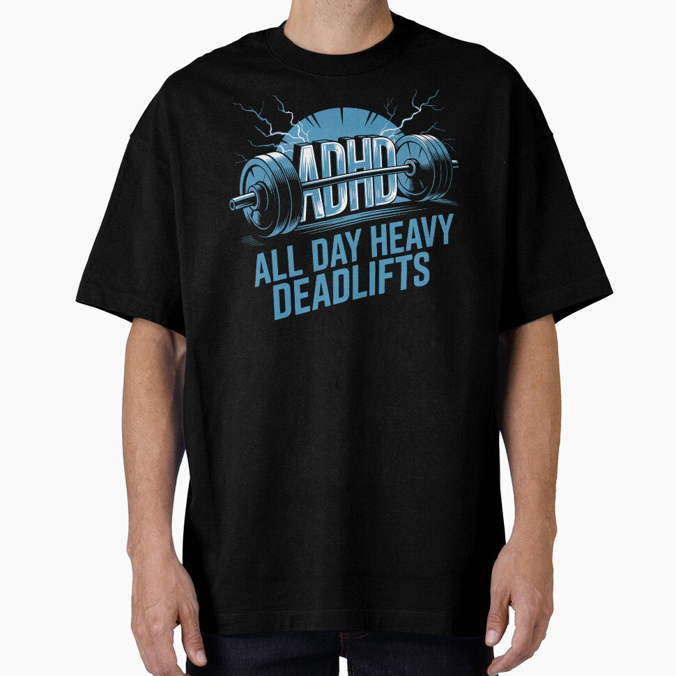 ADHD: All Day Heavy Deadlifts, ADHD fitness by NoetherSym T-Shirts, Hoodie, Sweatshirt | BlankRebels.com (Image 1)