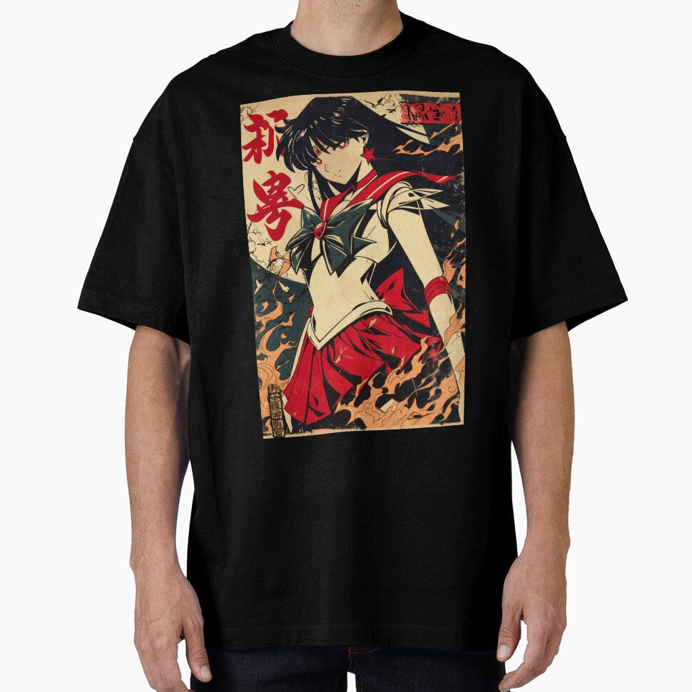 Sailor Mars Ember Vintage Poster by AnimeArsenalPrints T-Shirts, Hoodie, Sweatshirt | BlankRebels.com (Image 1)