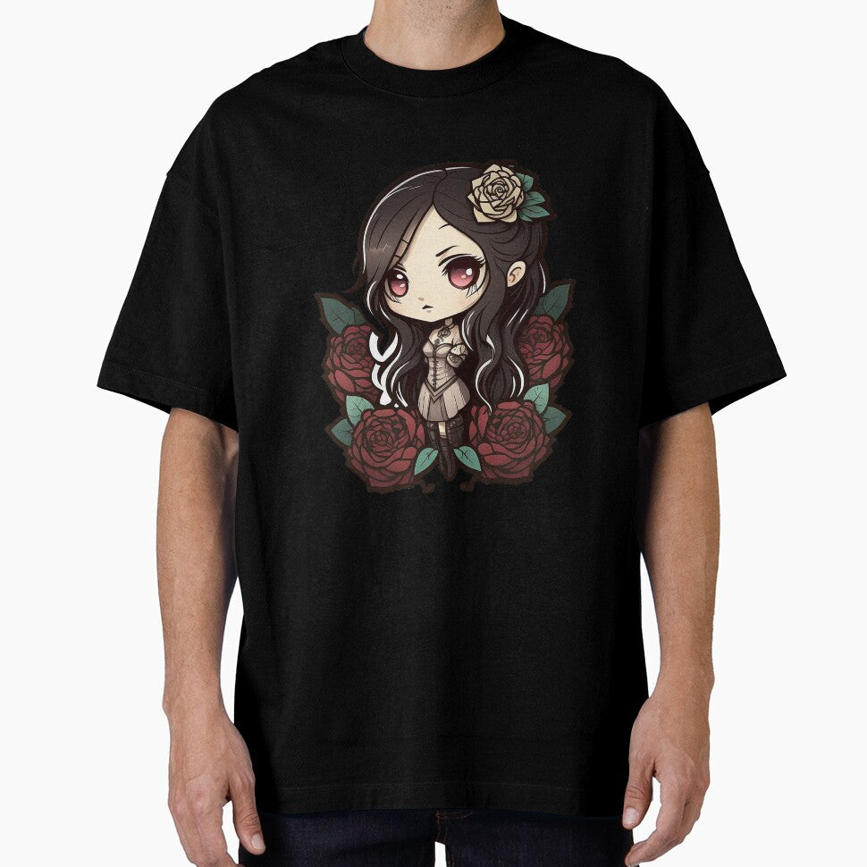 Gothic Rose Dark and Edgy Designs for Gothic Enthusiasts Chibi Rose by Bits-X-Pieces T-Shirts, Hoodie, Sweatshirt (Image 1)