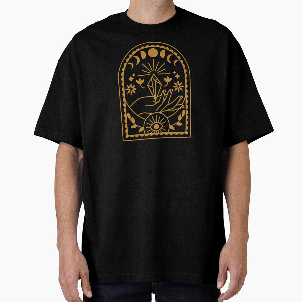 Mystic Crystal Hand – Celestial Eye & Moon Phases by musingtreeart T-Shirts, Hoodie, Sweatshirt | BlankRebels.com (Image 1)