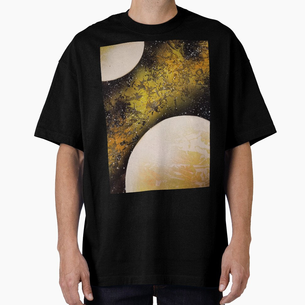 Spray paint art yellow planets by WoodRocksArt T-Shirts, Hoodie, Sweatshirt | BlankRebels.com (Image 1)