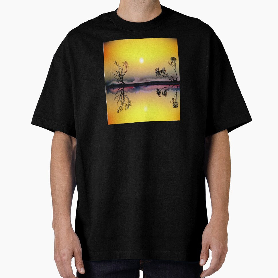 Landscape Sunset River by DigitalNobleman T-Shirts, Hoodie, Sweatshirt | BlankRebels.com (Image 1)